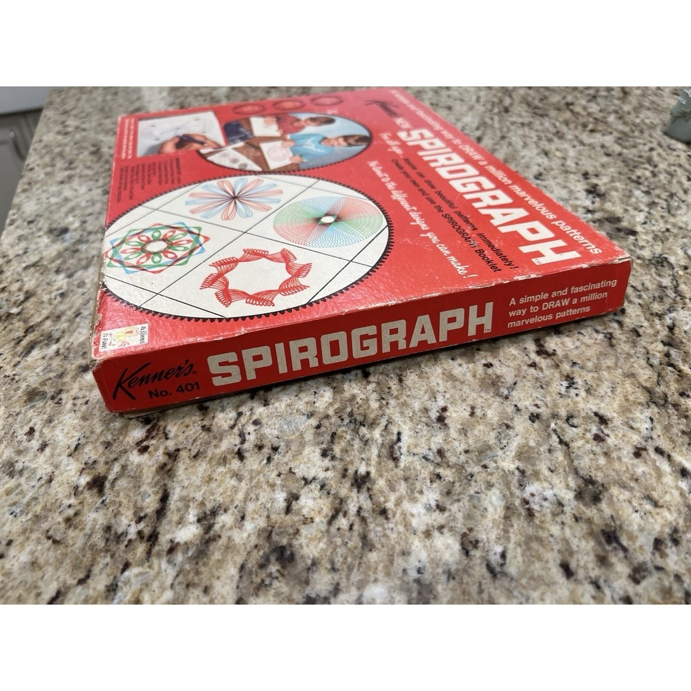 Vtg 1967 Kenner's New Spirograph Drawing Set Box Kit No. #401 Near Complete - Picture 3 of 16